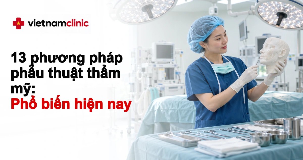 13 phương pháp phẫu thuật thẩm mỹ phổ biến hiện nay