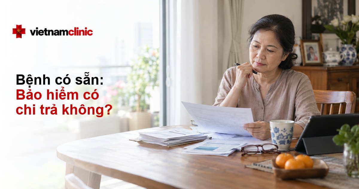 Bảo hiểm có chi trả bệnh có sẵn không?