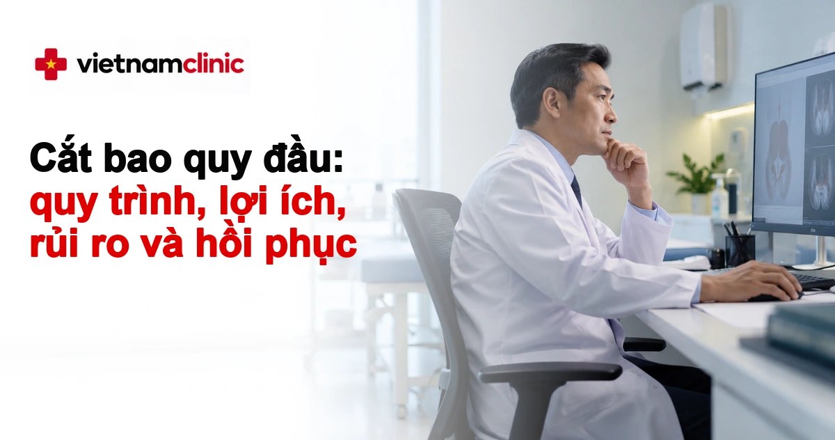 Cắt bao quy đầu: quy trình, lợi ích, rủi ro và hồi phục
