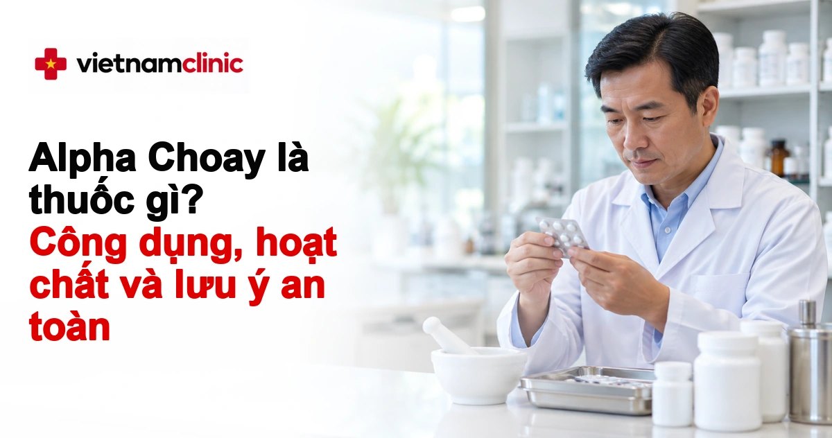Alpha Choay là thuốc gì? Công dụng, hoạt chất và lưu ý an toàn