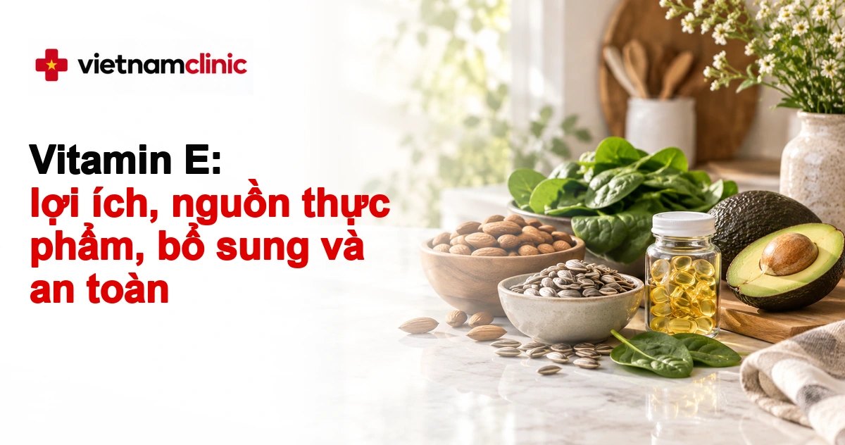 Vitamin E: lợi ích, nguồn thực phẩm, bổ sung và an toàn
